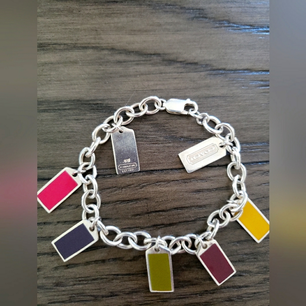 Coach Tag Braclet sterling silver